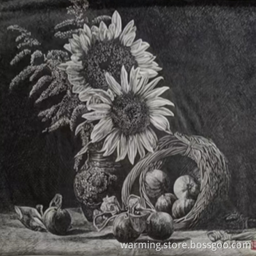 Pen painting sunflower art creation